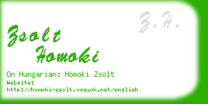zsolt homoki business card